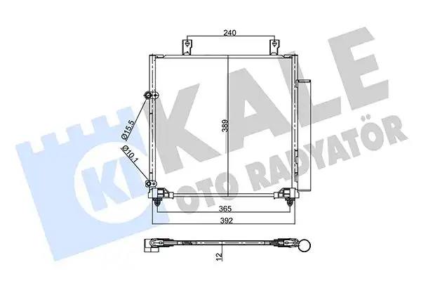 KALE 358045 Klima Radyatörü 7812A339