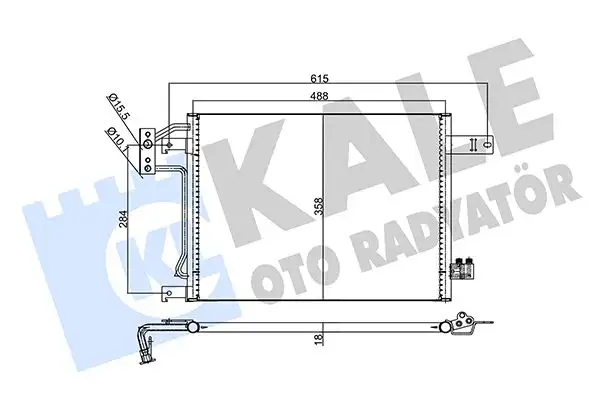 KALE 358060 Klima Radyatörü K55056726AA
