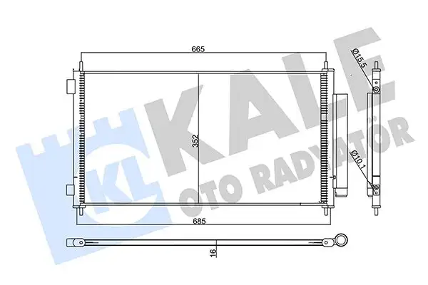 KALE 358075 Klima Radyatörü 80110SWWG02