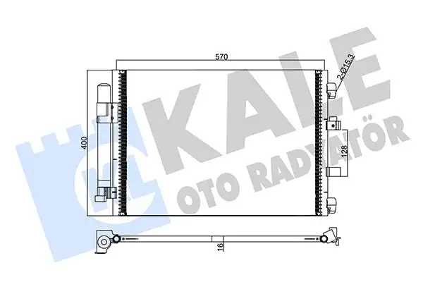 KALE 358250 Klima Radyatörü