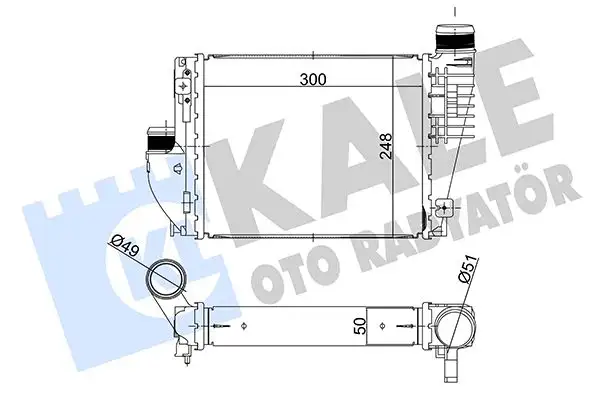 KALE 358705 Turbo Radyatörü SU001A3951