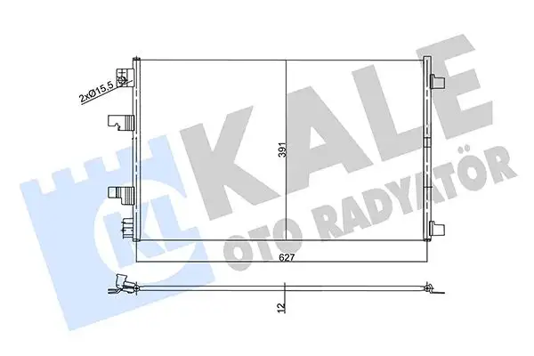 KALE 358755 Klima Radyatörü 92100BB50A
