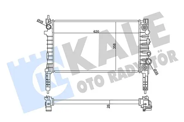 KALE 358935 Radyatör 95298556