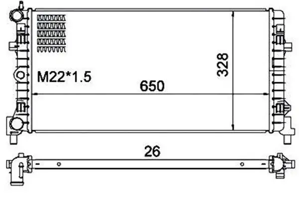 MAGNETI MARELLI 359000301340 Radyatör 6R0121253