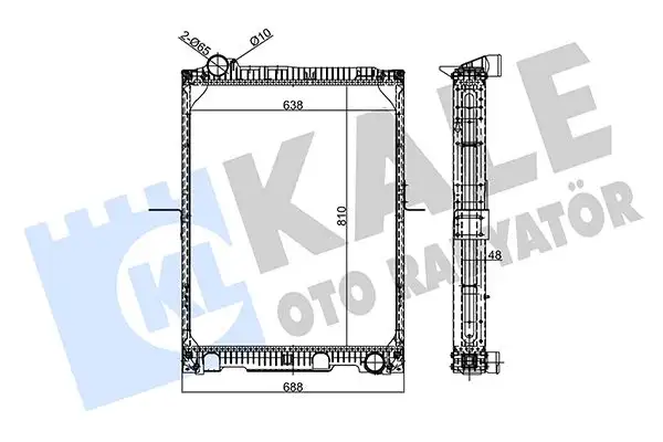 KALE 359145 Radyatör A6525012401