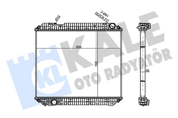 KALE 359155 Radyatör A9605003001