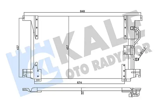 KALE 360155 Klima Radyatörü A9425000154