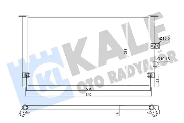 KALE 360355 Klima Radyatörü 8846035200