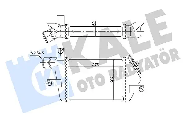 KALE 360680 Turbo Radyatörü MN135001
