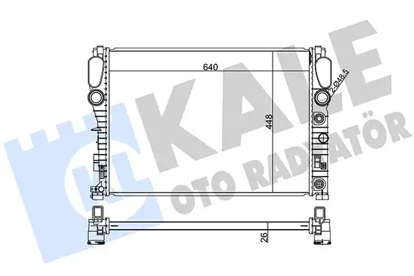 KALE 360800 Radyatör A2115001302