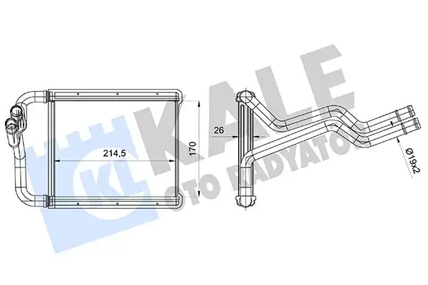 KALE 360845 Kalorifer Radyatörü 971382P000