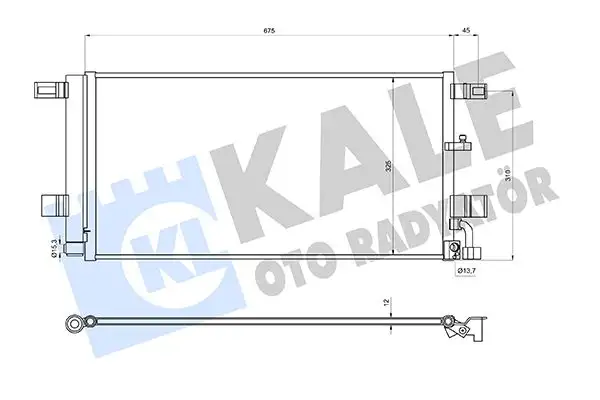 KALE 361250 Klima Radyatörü 8W0816421J