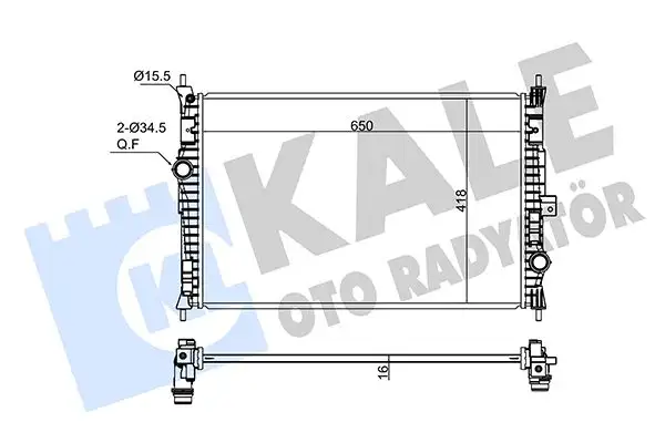 KALE 362345 Radyatör