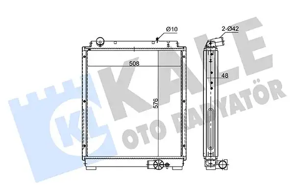 KALE 362655 Radyatör ME418713