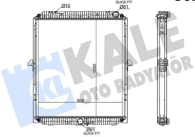 KALE 362875 Radyatör A9605002501
