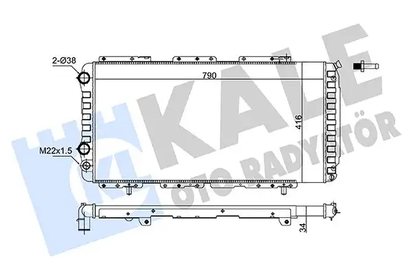 KALE 363140 Radyatör