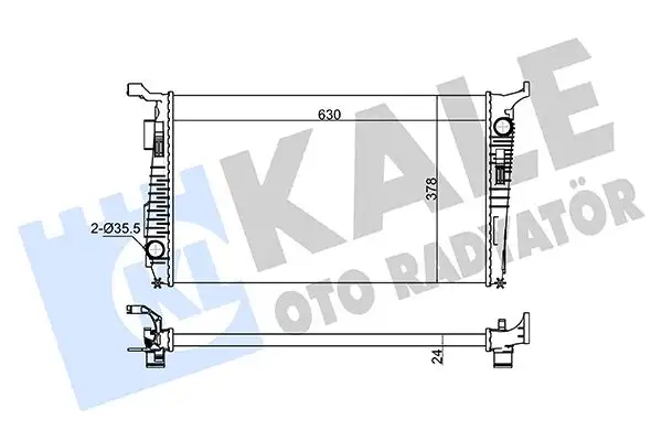 KALE 363155 Radyatör 8200880550