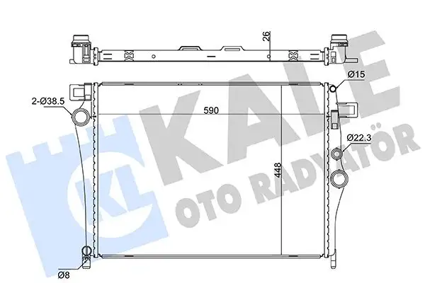 KALE 363250 Radyatör A0995006903