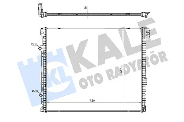 KALE 363585 Turbo Radyatörü 2N0121212B