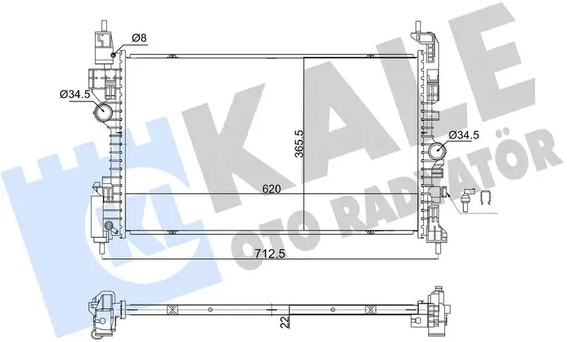 KALE 363630 Radyatör 39059781