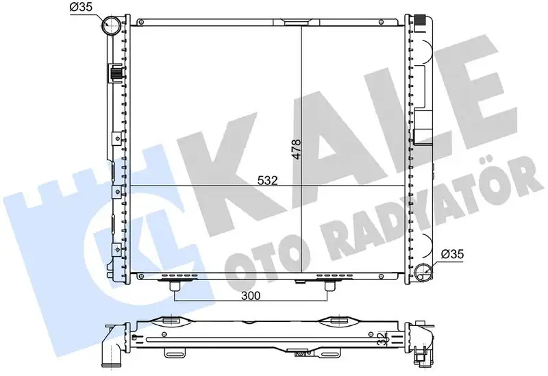 KALE 363810 Radyatör A1245009203