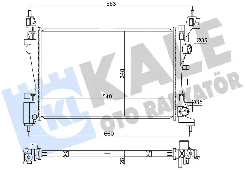 KALE 363865 Radyatör