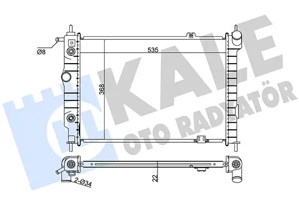 KALE 370800 Radyatör