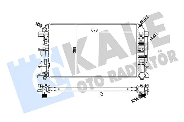 KALE 373900 Radyatör