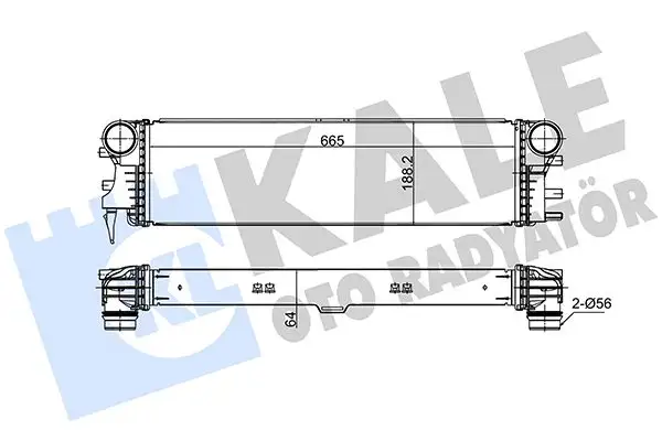 KALE 375645 Turbo Radyatörü A4475011301