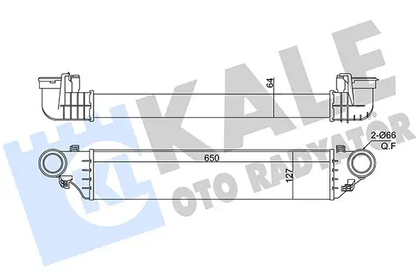 KALE 375690 Turbo Radyatörü A2035000500