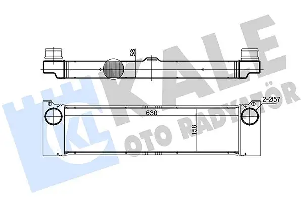 KALE 375695 Turbo Radyatörü A6395010801
