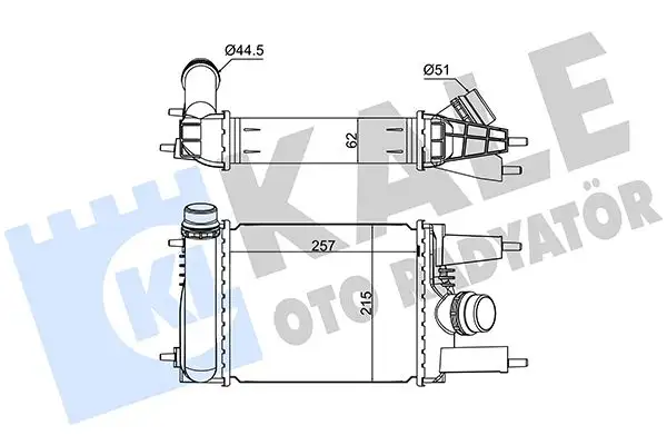 KALE 375750 Turbo Radyatörü 144613ZU0B