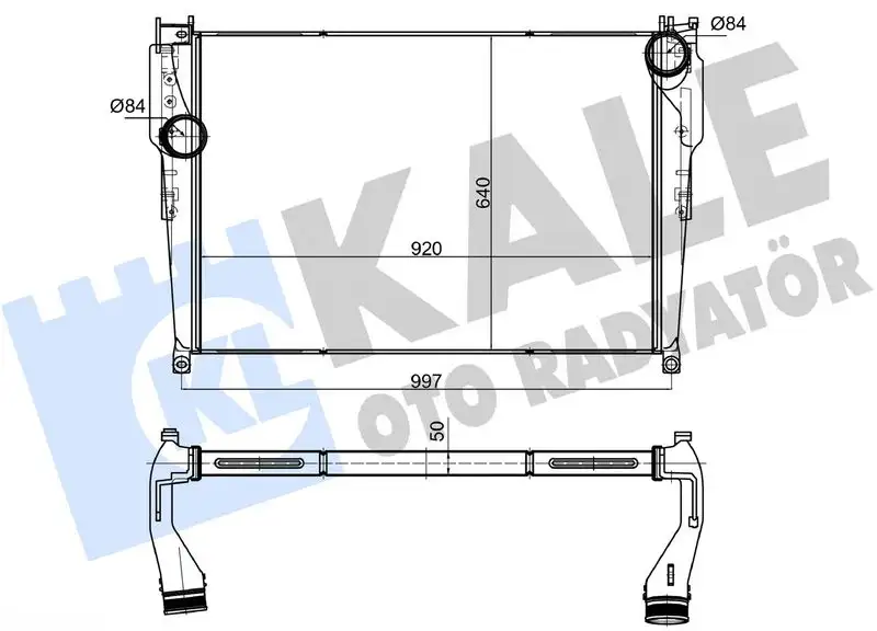 KALE 375780 Turbo Radyatörü A9615000402