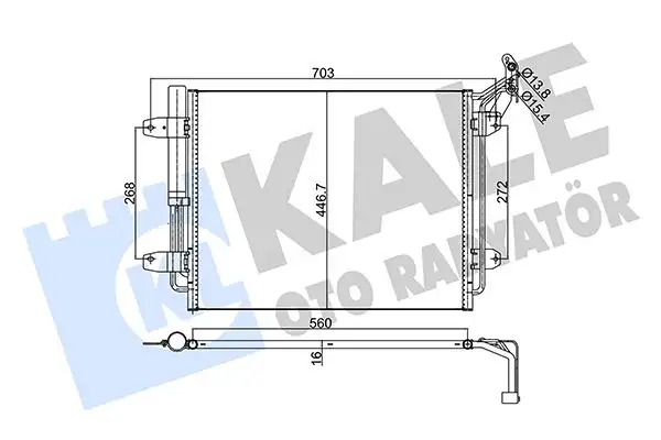 KALE 376200 Klima Radyatörü 5N0820411D