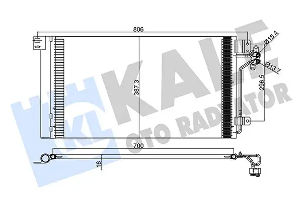 KALE 376300 Klima Radyatörü