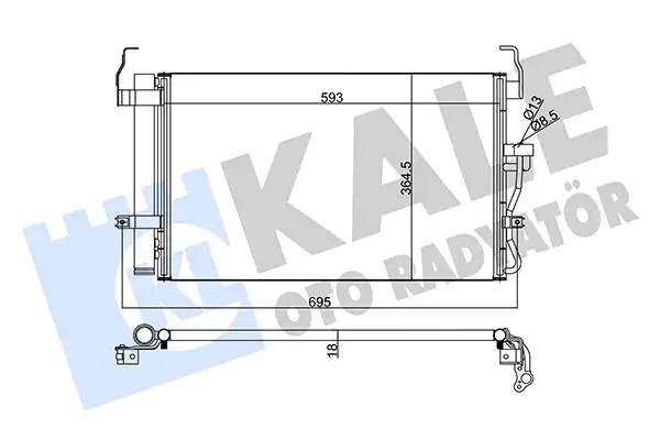 KALE 379400 Klima Radyatörü 976062D500