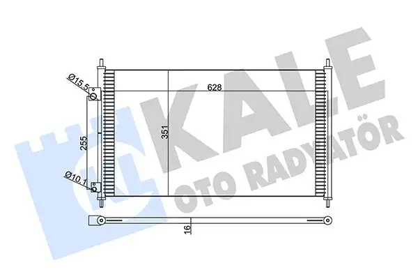 KALE 380300 Klima Radyatörü 80110S5AT01