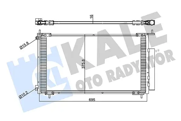 KALE 380400 Klima Radyatörü