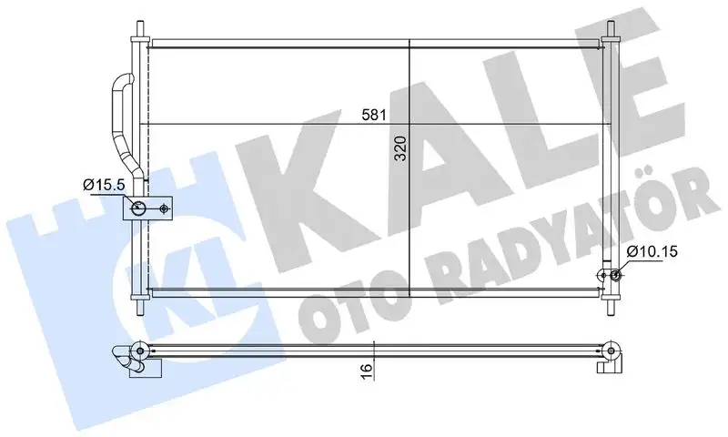 KALE 380500 Klima Radyatörü 80110ST7003