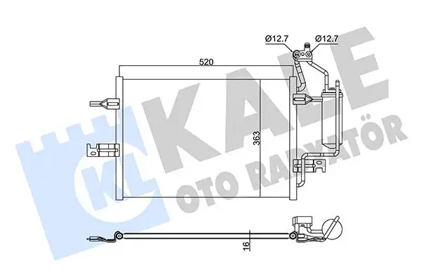 KALE 382495 Klima Radyatörü 1850086