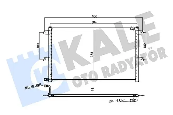 KALE 382505 Klima Radyatörü