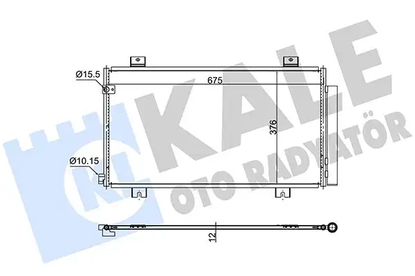 KALE 382575 Klima Radyatörü 80100TGNG01