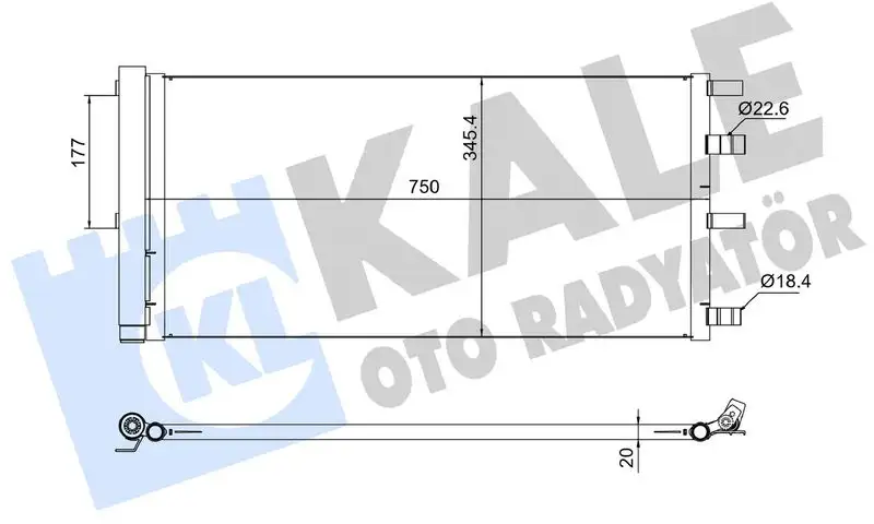 KALE 382670 Klima Radyatörü GK2119710AA