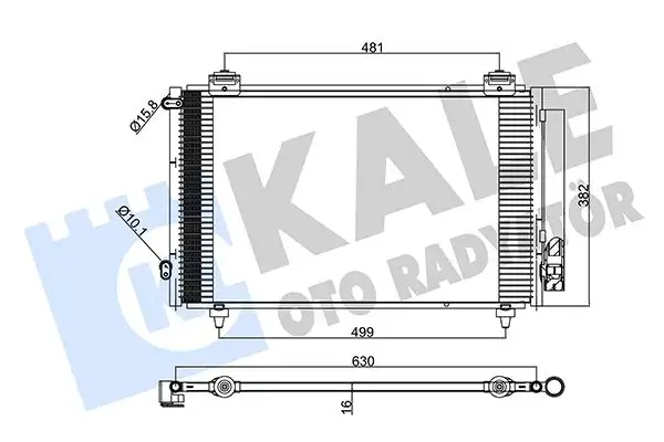 KALE 383300 Klima Radyatörü