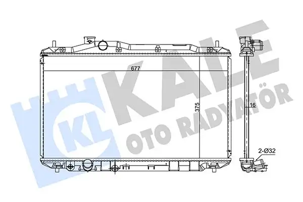 KALE 384200 Radyatör 19010RSAG01