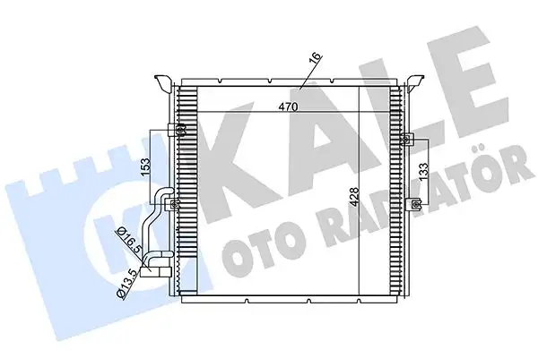 KALE 385100 Klima Radyatörü