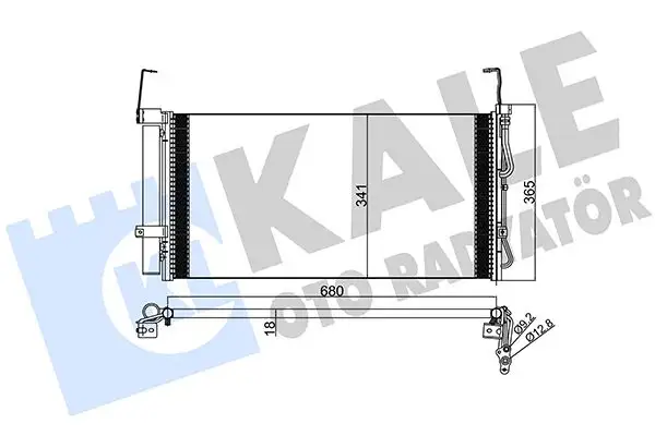 KALE 386600 Klima Radyatörü