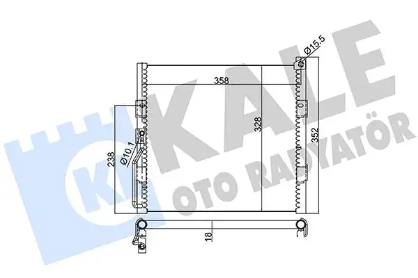 KALE 386800 Klima Radyatörü 80110SR1A13