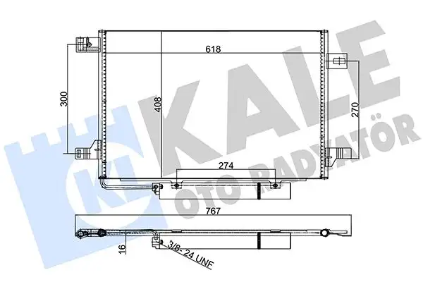 KALE 387900 Klima Radyatörü A1695000754