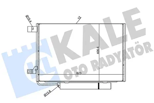KALE 388000 Klima Radyatörü